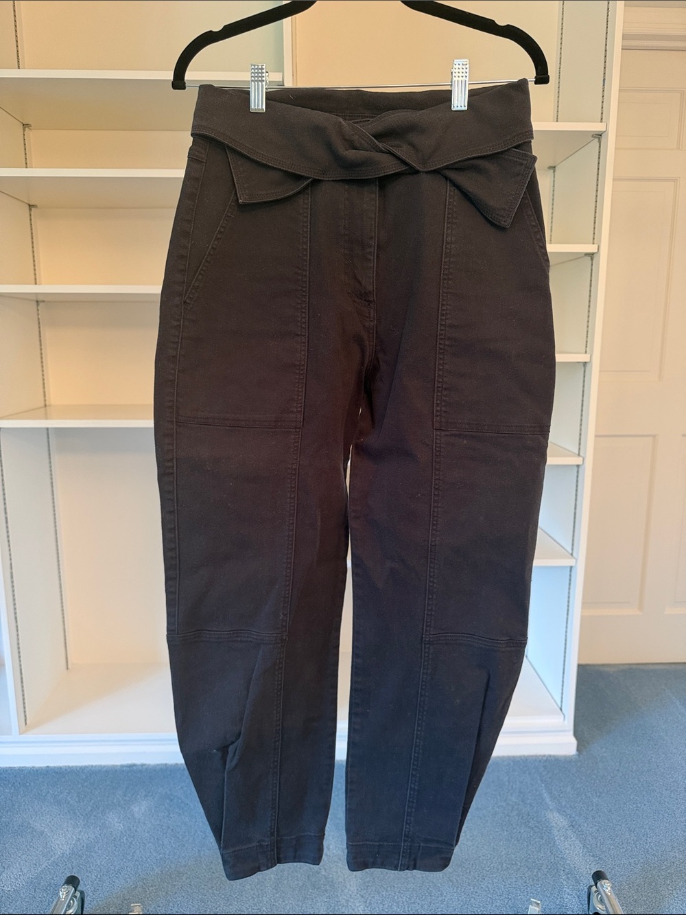 Ulla Johnson Storm Tie Waist Tapered Jeans